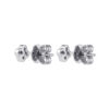 TOMEI Earrings, White Gold 375