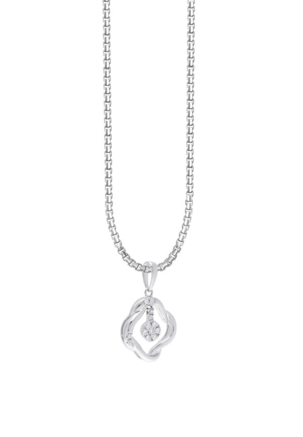 TOMEI Diamond Pendant Set, White Gold 375 (9K)  & 585 (14K) (P5186)
