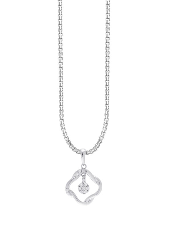 TOMEI Diamond Pendant Set, White Gold 375 (9K)  & 585 (14K) (P5186)