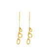 TOMEI Lusso Italia Dangling Circle Earrings, Yellow Gold 916