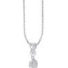 TOMEI Diamond Pendant Set, White Gold 585