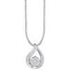 TOMEI Diamond Pendant Set, White Gold 585