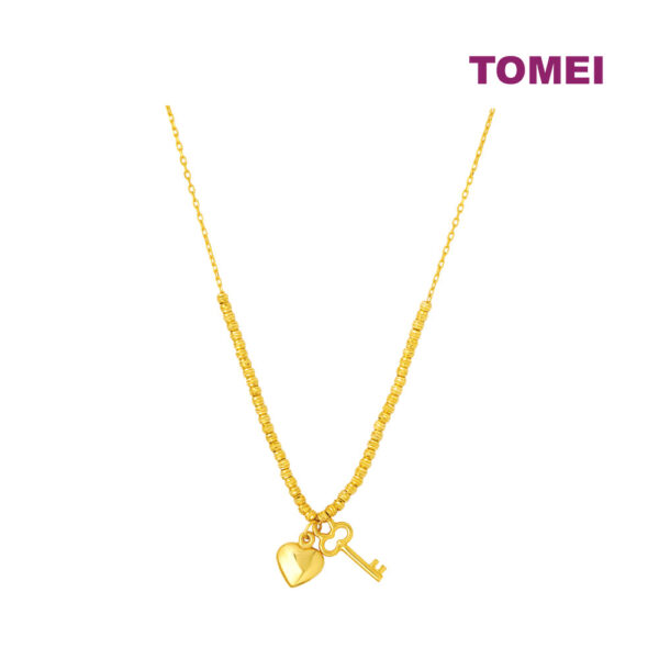 TOMEI Lusso Italia Key to Your Heart Necklace, Yellow Gold 916