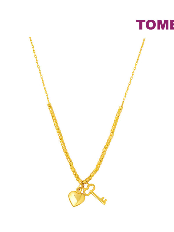 TOMEI Lusso Italia Key to Your Heart Necklace, Yellow Gold 916