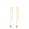 TOMEI Dual-Tone Lusso Italia Twinkly Stars Earrings, Yellow Gold 916