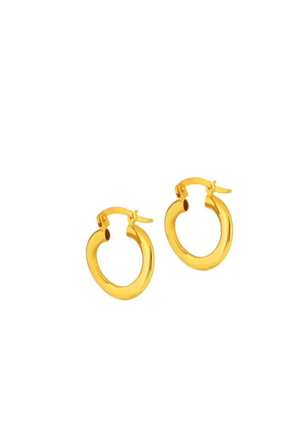 TOMEI Lusso Italia Hoop Earrings, Yellow Gold 916