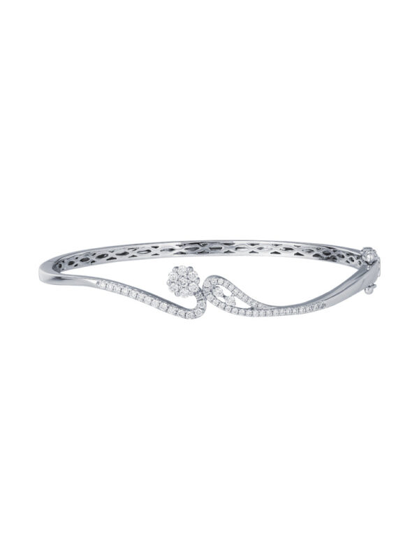 TOMEI Diamond Bangle, White Gold 585