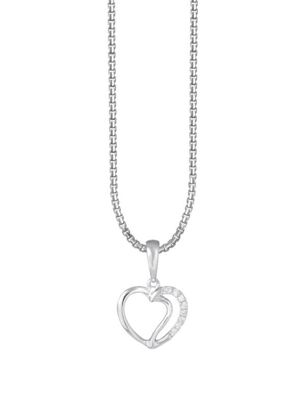 TOMEI Diamond Pendant Set, White Gold 585