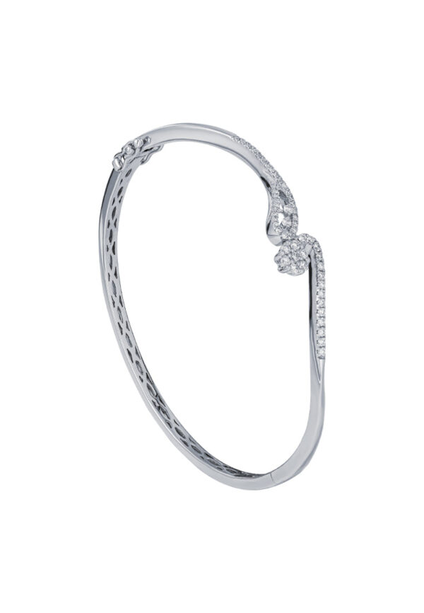 TOMEI Diamond Bangle, White Gold 585
