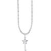 TOMEI Key Pendant Set, White Gold 585