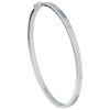 TOMEI Minimalist Bangle, White Gold 750
