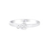 TOMEI Minimalist Mousey Diamond Ring, White Gold 375