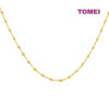 TOMEI Dainty Heart Beads Necklace, Yellow Gold 916