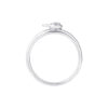 TOMEI Minimalist Mousey Diamond Ring, White Gold 375