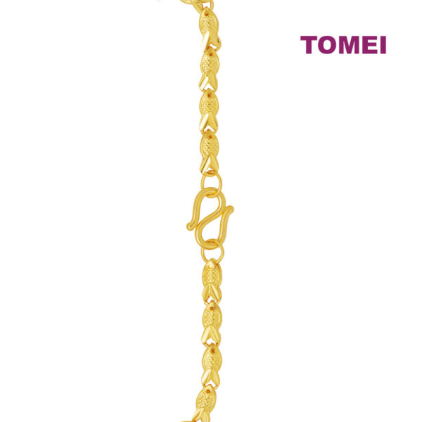 TOMEI Fish Friendship Bracelet, Yellow Gold 999