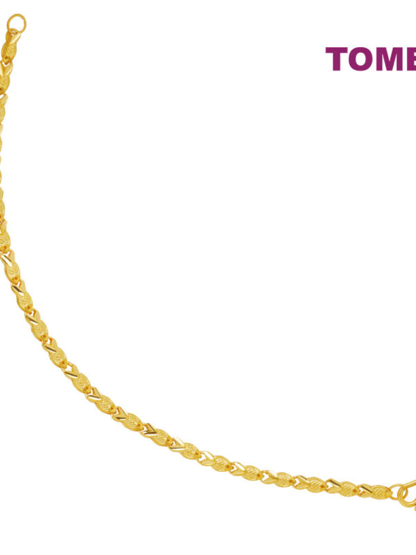 TOMEI Fish Friendship Bracelet, Yellow Gold 999