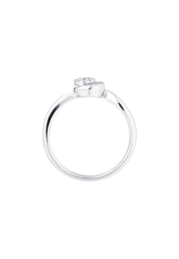 TOMEI Minimalist Diamond Ring, White Gold 375