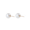 TOMEI Pearlfect Love Earrings(7mm), Rose Gold 750
