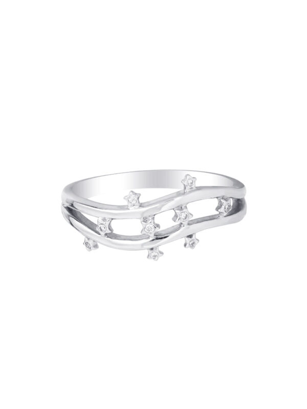 TOMEI Galaxy Inspired Diamond Ring, White Gold 375