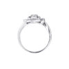 TOMEI Minimalist Flower Diamond Ring, White Gold 375