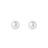 TOMEI Pearlfect Love Earrings(7mm), Rose Gold 750