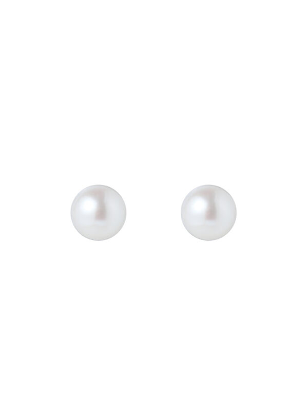 TOMEI Pearlfect Love Earrings(7mm), Rose Gold 750