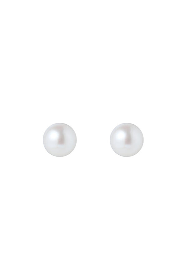 TOMEI Pearlfect Love Earrings(7mm), Rose Gold 750
