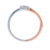 TOMEI Binding With Love Ring, White+Rose Gold 585