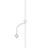 TOMEI Binding With Love Bracelet, White+Rose Gold 585