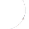 TOMEI Binding With Love Bracelet, White+Rose Gold 585