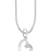 TOMEI Mesmerizing Love Pendant Set, White Gold 585