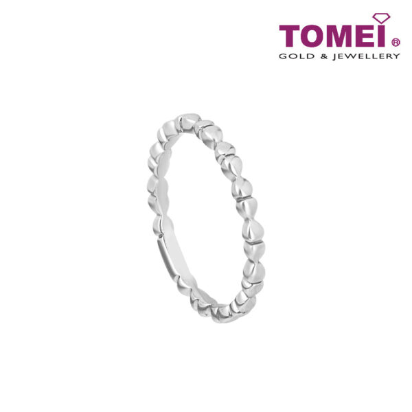 TOMEI Mix & Match Stack Ring, White Gold 585