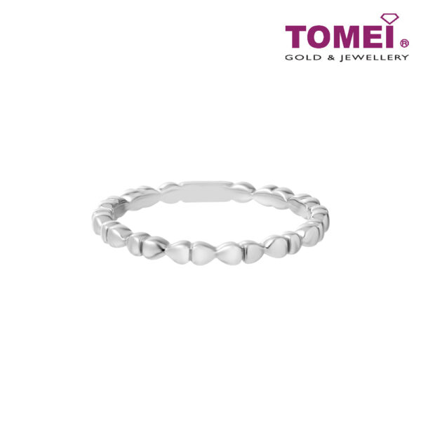 TOMEI Mix & Match Stack Ring, White Gold 585