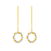 TOMEI Dual-Tone Circular Beads Earrings, Yellow Gold 916