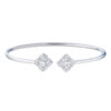 TOMEI Diamond Bangle, White Gold 750