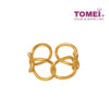 TOMEI Entwined Circles Ring, Yellow Gold 916 (AS-YG0823R-1C)