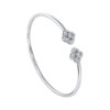 TOMEI Diamond Bangle, White Gold 750