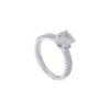TOMEI Diamond Ring, White Gold 750