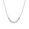 TOMEI Diamond Necklace, White Gold 750