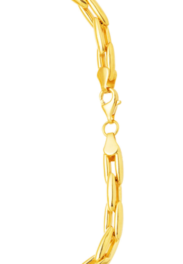 TOMEI Lusso Italia Hollow Heart Bracelet, Yellow Gold 916