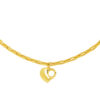 TOMEI Lusso Italia Hollow Heart Bracelet, Yellow Gold 916