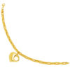 TOMEI Lusso Italia Hollow Heart Bracelet, Yellow Gold 916