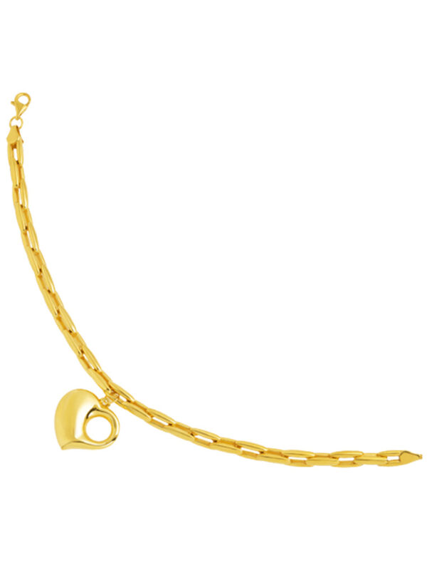 TOMEI Lusso Italia Hollow Heart Bracelet, Yellow Gold 916