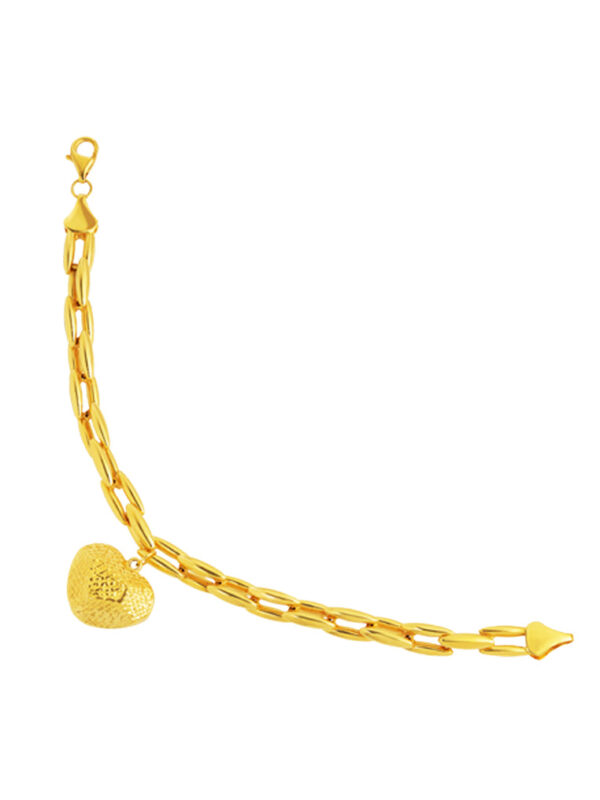 TOMEI Lusso Italia Whole Heart Bracelet, Yellow Gold 916