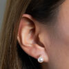 TOMEI Pearlfect Love Bead Earrings, Rose Gold 750