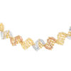 TOMEI Lusso Italia Tri-Tone Beads Bracelet, Yellow Gold 916