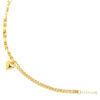 TOMEI Lusso Italia Dual-Chain Heart Bracelet, Yellow Gold 916