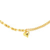 TOMEI Lusso Italia Dual-Chain Heart Bracelet, Yellow Gold 916