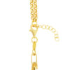 TOMEI Lusso Italia Dual-Chain Heart Bracelet, Yellow Gold 916