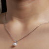 TOMEI Pearl Pendant, White Gold 375